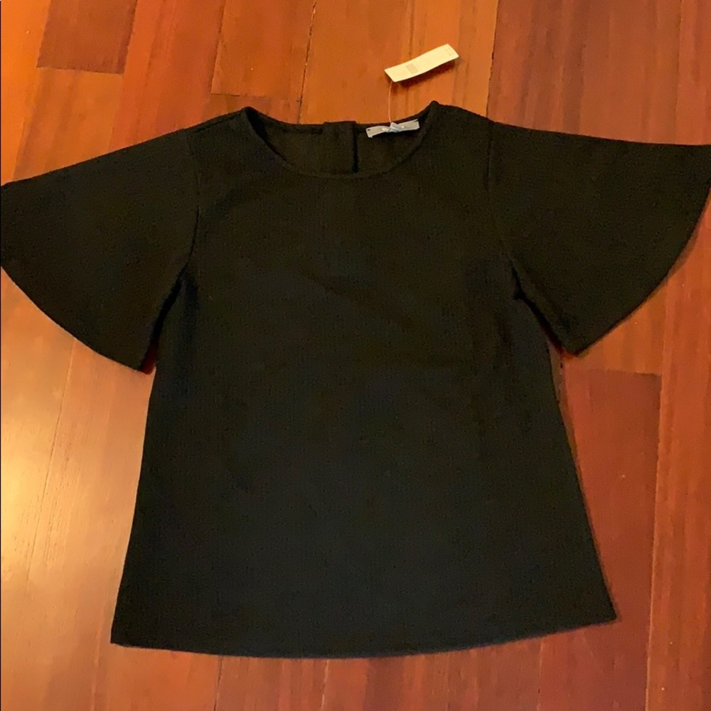 Miranda Ribbed Flutter Blouse